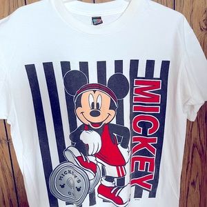 Vintage 90s Mickey Mouse unlimited gym shirt (rare)